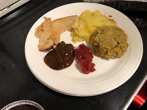 Virgin Atlantic Upper Class Christmas dinner