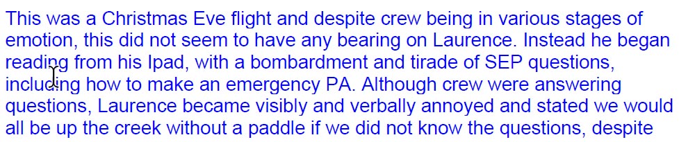 copy of written correspondence