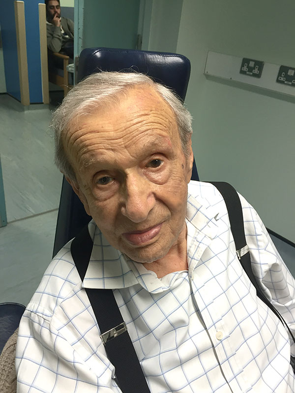 elderly gentleman smiling