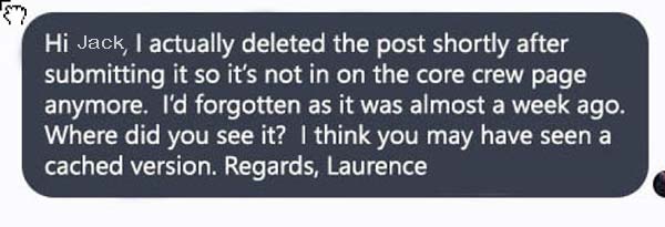 text from a text message conversation