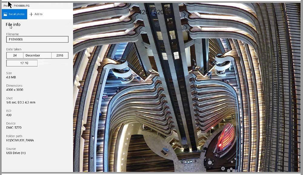 open plan hotel photo taken from a higher floor